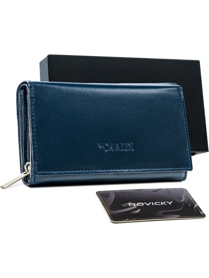 Cavaldi kék pénztárca hátsó zsebbel M220
