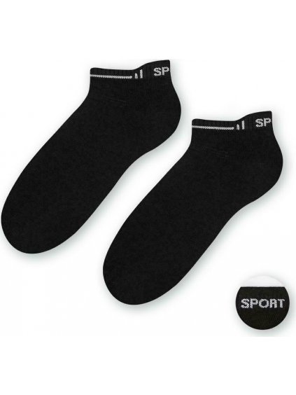 Fekete női Sport zokni 38-40-es méret Art. 050