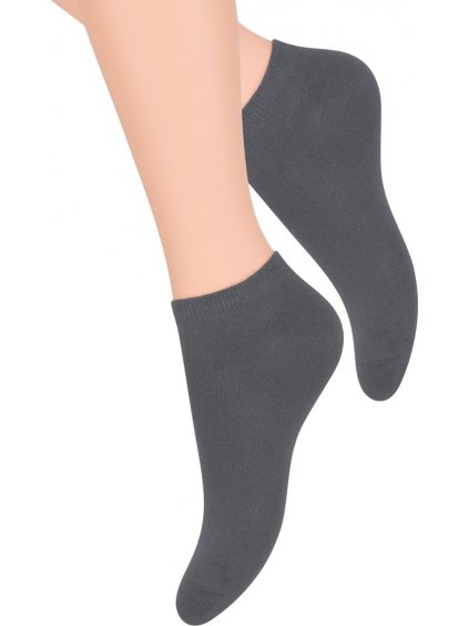 Sötétszürke női bokazokni Art. 052