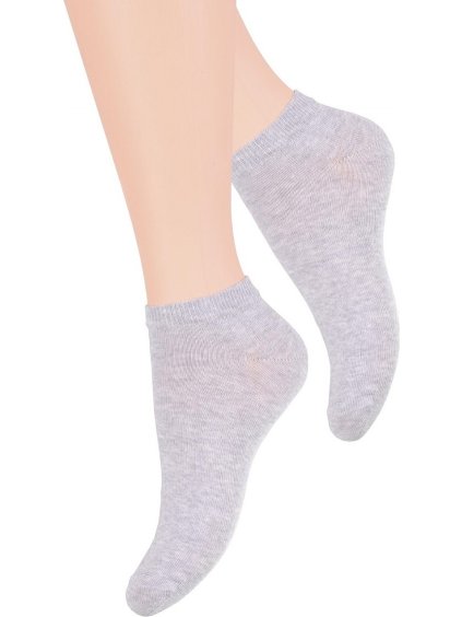 Világosszürke női bokazokni Art. 052