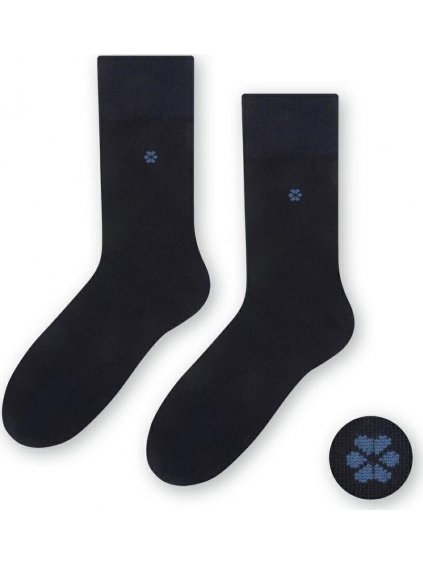 Sötétkék férfi sima zokni Art. 056