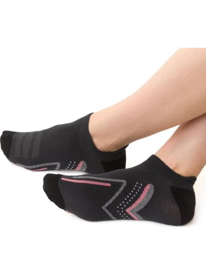 Fekete női sport bokazokni Art. 050