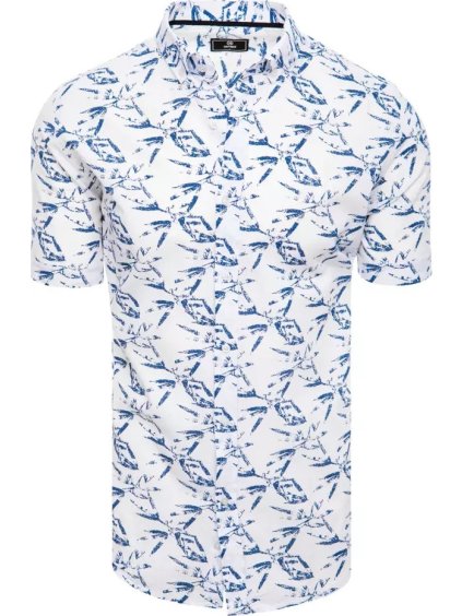 Fehér ing kék mintával