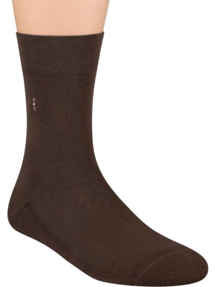 Sötétbarna férfi magas zokni Art. 003