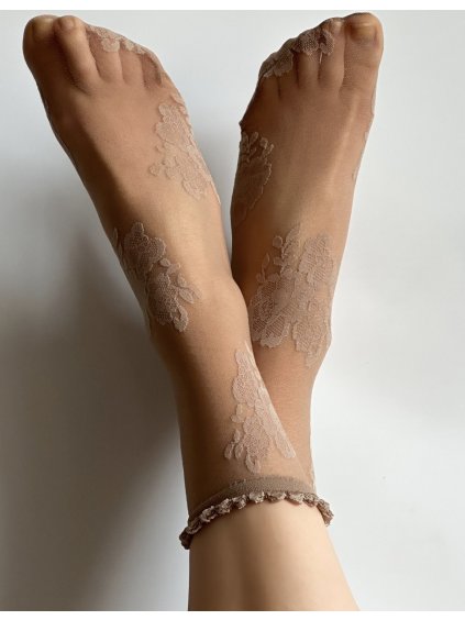 Csipkés nylon zokni Veneziana Fanny