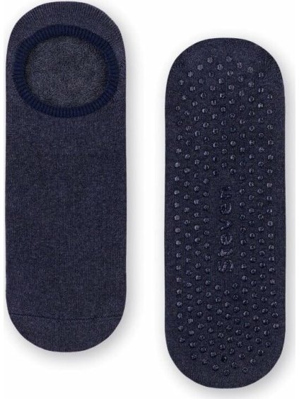 Sötétkék női alacsony csúszásgátló zokni Art.132