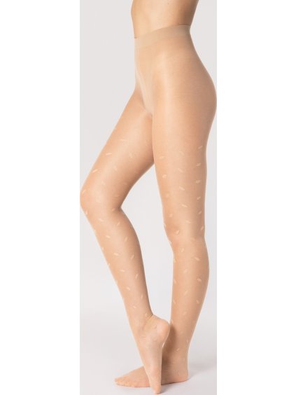 Mintás nylon Fiore G 6078 Sandy 15 den