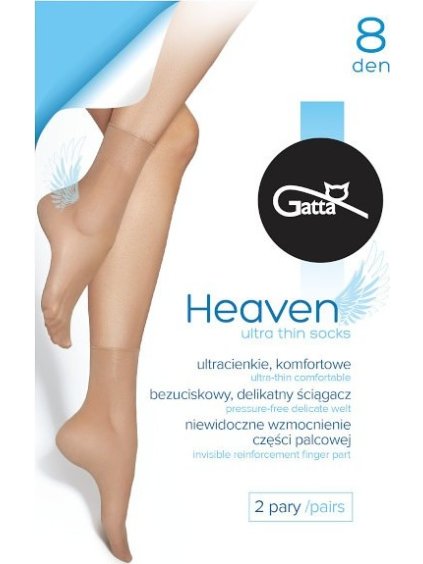 Nylon zokni Gatta Heaven 8 den A'2