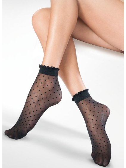 Mintás nylon zokni Gabriella Puntina Socks 616
