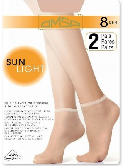 Nylon zokni  Omsa| Sun Light 8 den