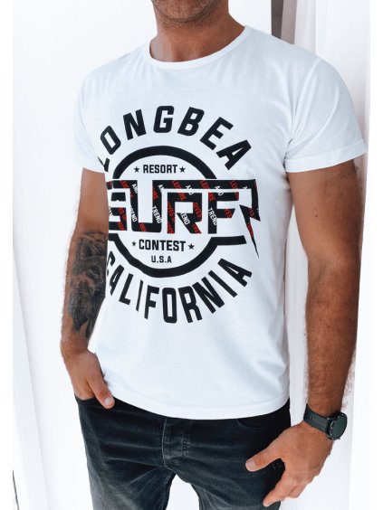 Fehér férfi póló nyomtatással