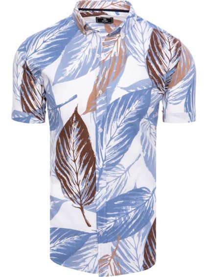 Színes férfi ing levélmintával