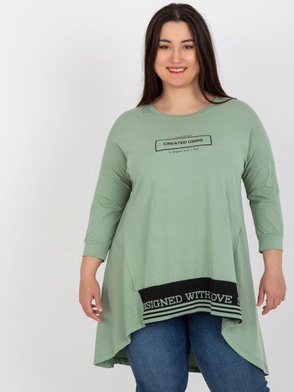 Zöld aszimmetrikus tunika