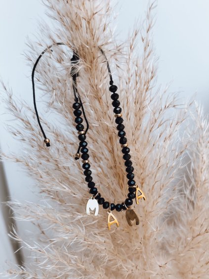 Fekete karkötő MAMA'S LOVE