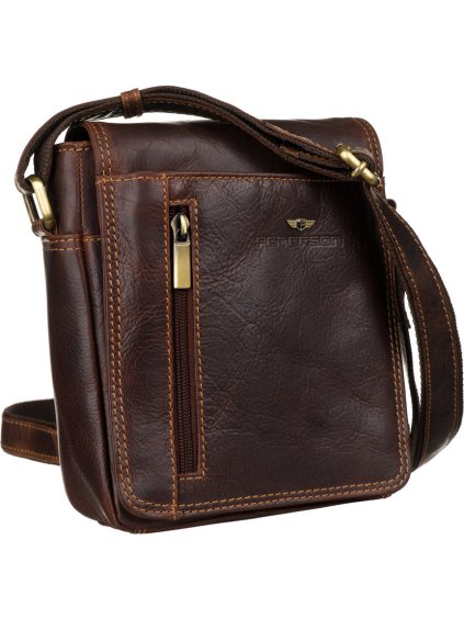 Peterson Brown bőr válltáska