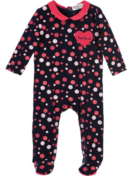 Little Marcel lány pöttyös kezeslábas