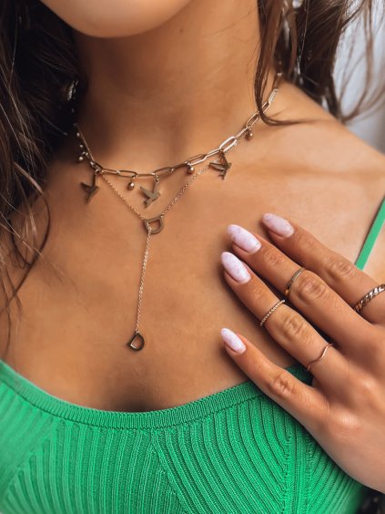 Arany nyaklánc fecske medállal CANA