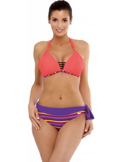 Narancssárga bikini  csíkos alsóval Paloma Dinasty-Viola