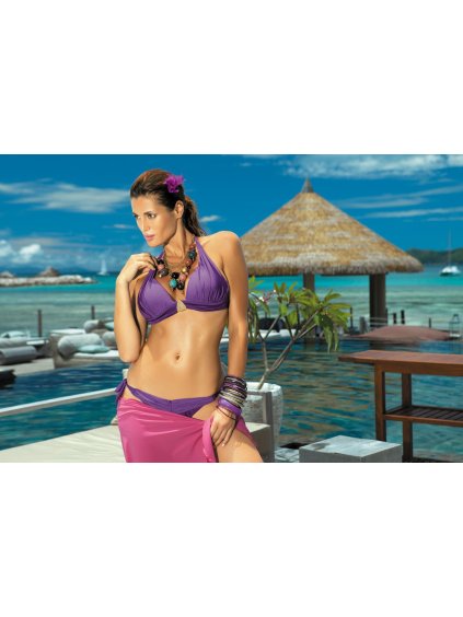 Sötét rózsaszín pareo fürdőruhához