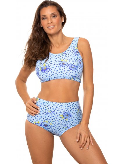 Világoskék virágos bikini Asani