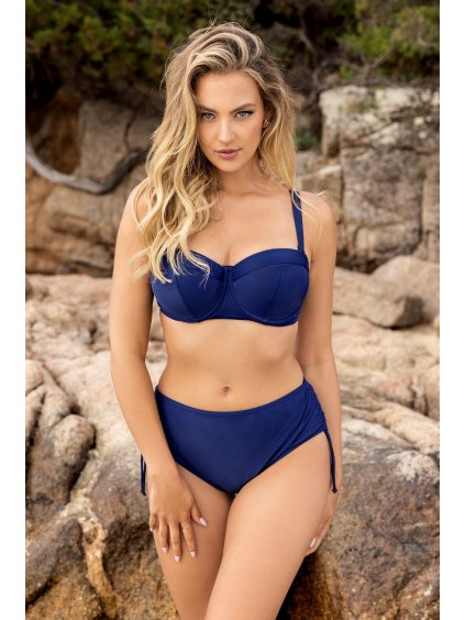 Sötétkék alakformáló fürdőruha