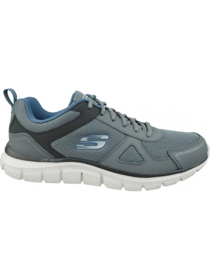 SZÜRKE FÉRFI TORNACIPŐ SKECHERS TRACK-SCLORIC