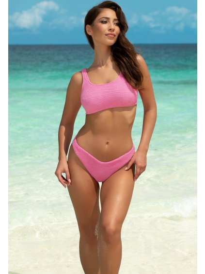 Világos rózsaszín sportos fürdőruha Lilly