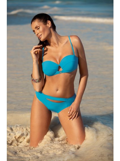 Türkiz bikini kivágással Amiri