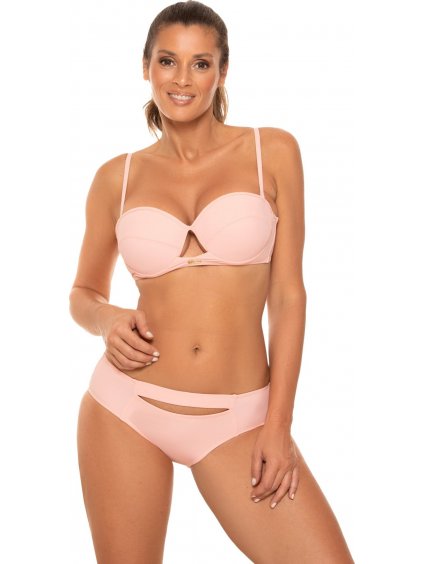 Világos rózsaszín bikini kivágással Amiri