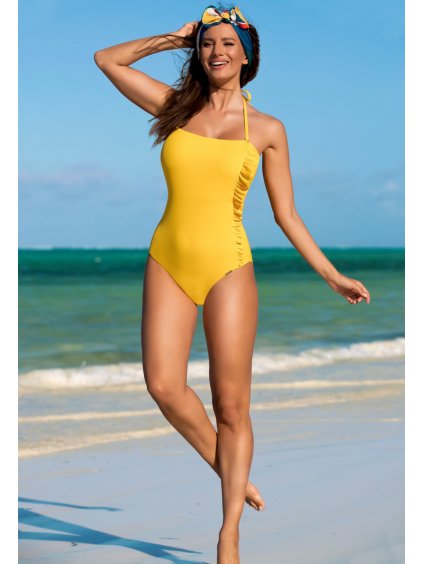 Sárga egyrészes fürdőruha Molly