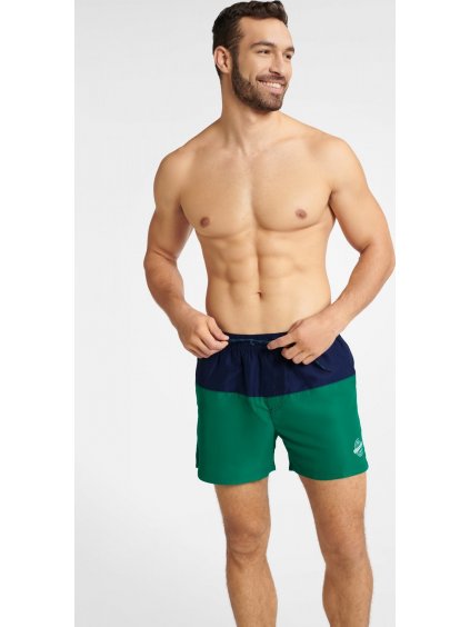 Sötétkék-zöld fürdőruha Gem