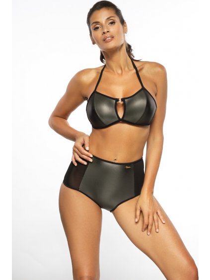 Khaki zöld metálszínű bikini Giselle Nero-Khaki