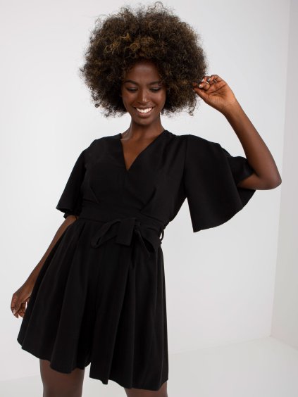 Fekete rövid elegáns overál