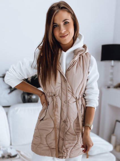 (Méret S) Bézs steppelt mellény WELIA