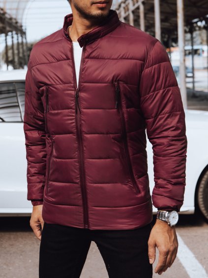 Borvörös steppelt átmeneti kabát