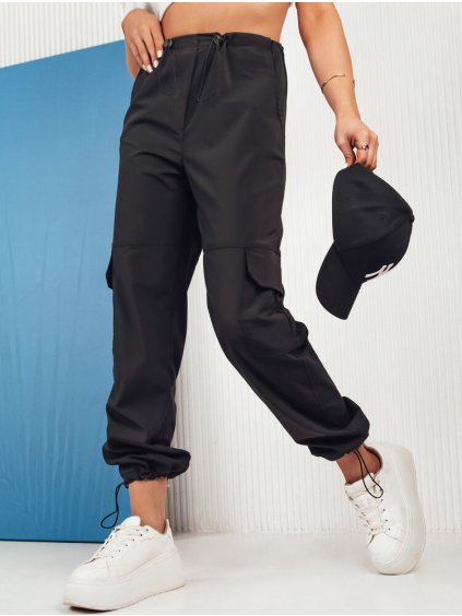 Fekete zsebes nadrág Couture Queen