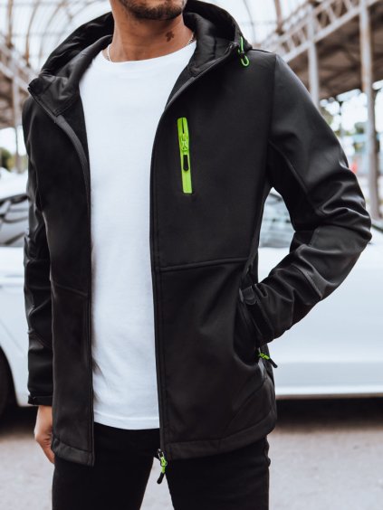 Fekete softshell kabát