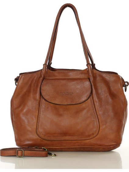 MARCO MAZZINI Barna bőr kézitáska