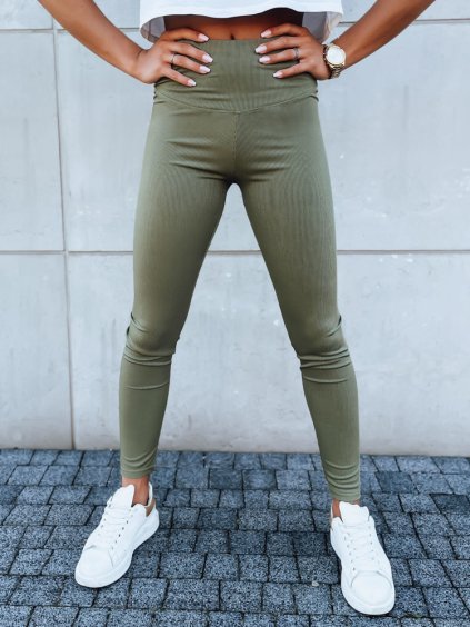 Khaki színű leggings LOOK AT ME