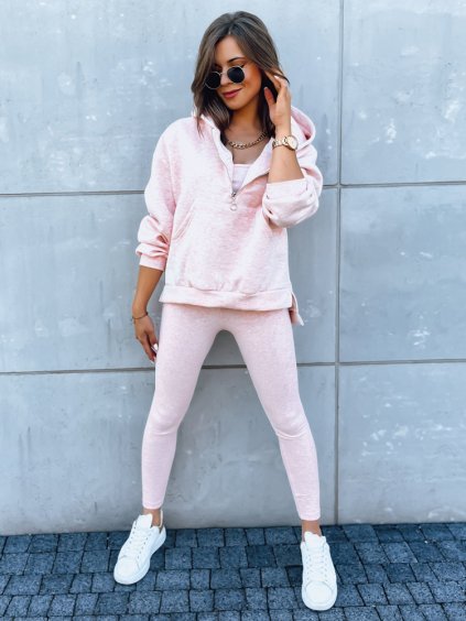 Világos rózsaszín pulóver és leggings szett BRAND OF YOUR STYLE