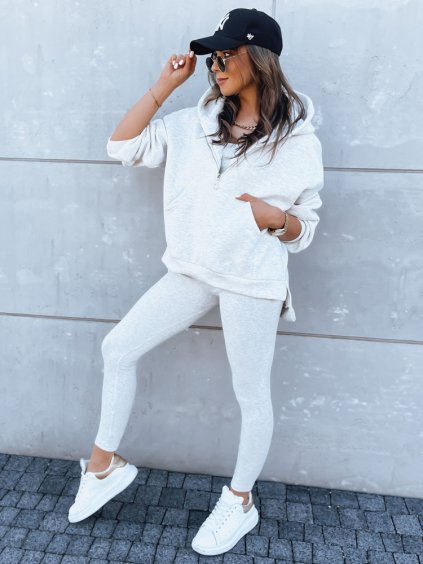 Világosszürke pulóver és leggings szett BRAND OF YOUR STYLE