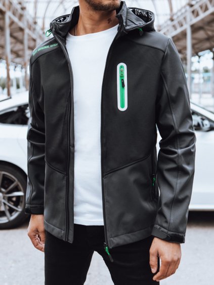 Fekete softshell kabát