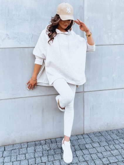 Krémszínű szett oversize pulóverrel LUNAR LUXE