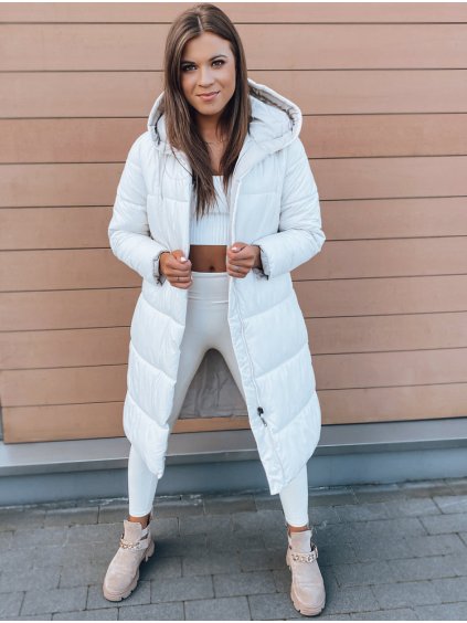 Krém kifordítható hosszú kabát KERMIT