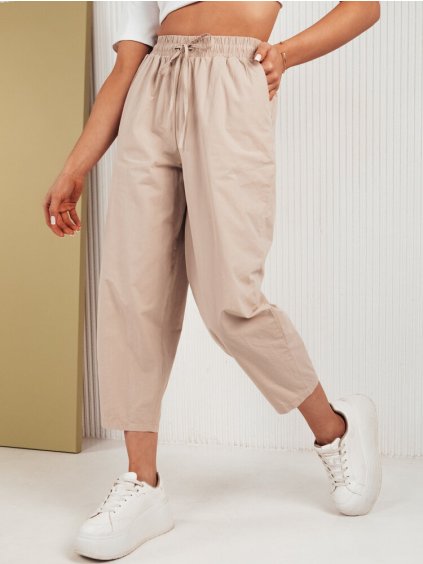 Bézs bő pamutnadrág BALLOON FANTASY