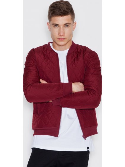 Bordó steppelt kabát