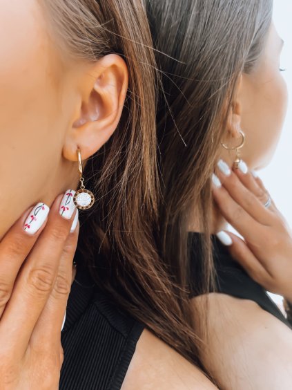 Arany lógó fülbevaló SHINE BETHANY