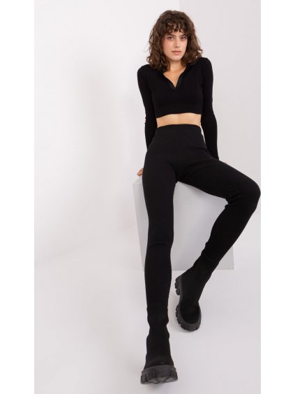 Fekete pamut leggings