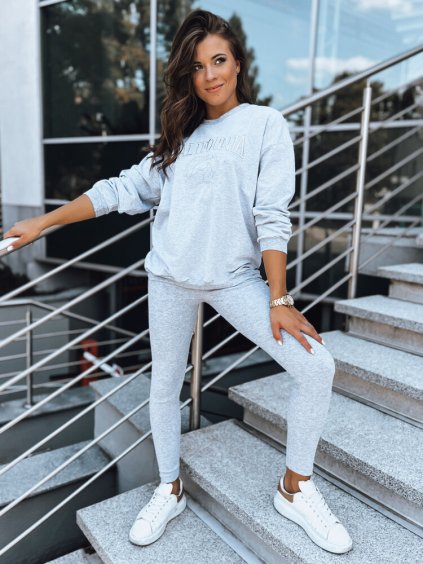 (Méret XL) Szürke női leggings CALIFORNIA TEAM