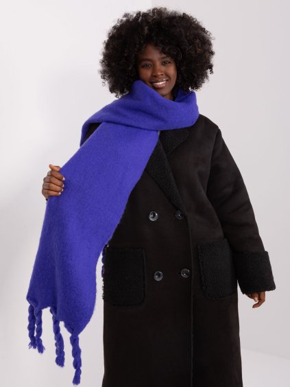 Sötétlila sál bojtokkal